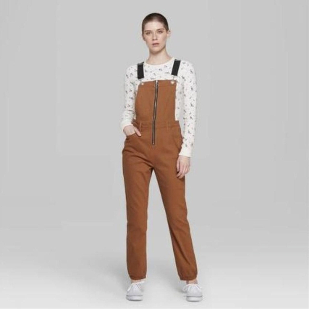 Wild Fable Brown Women's Jeans Overalls